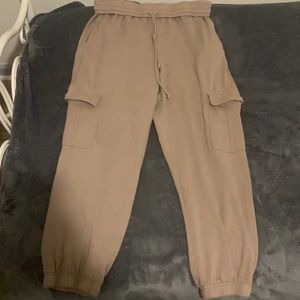 Brown Aeropostal Cargo Sweatpants, Large